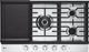 LG 36" Stainless Steel Gas Cooktop with UltraHeat™ Dual Burner and LED Knobs-2