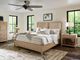 Universal Explore Home™ Modern Farmhouse Ames Rustic Natural Oak King Panel Bed-1