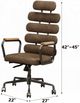 ACME Furniture Calan Retro Brown Leather Office Chair-3