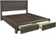 aspenhome® Milk Creek Carob King Panel Storage Bed-2