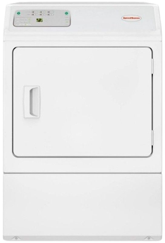 Speed Queen® Commercial 7.0 Cu. Ft. White Front Load Gas Dryer-0