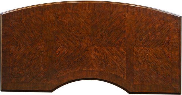 Aspenhome® Hawthorne Carmel Brown 66" Curved Exec Desk-2