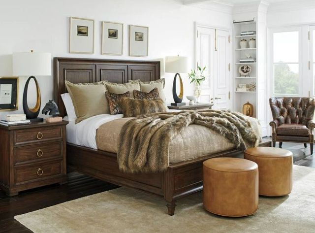 Lexington Home Silverado Walnut Creek Brown California King Panel Bed-1