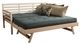 Kodiak Furniture Boho Linen Aqua/White Twin Daybed with Pop Up and Mattress-0