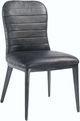 Moe's Home Collection Shelton 2-Piece Nimbus Black Leather Dining Chair Set-0