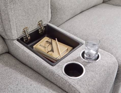 Signature Design by Ashley® Acklen Place 6-Piece Pewter Right-Arm Facing Power Reclining Sectional and Chaise-2