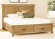 A-America® Glacier Point Golden Java Queen Storage Panel Bed-2