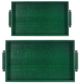 A & B Home Morelet 2-Piece Green Rectangle Tray Set-3