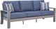 Signature Design by Ashley® Dillon Beach Blue/Gray Aluminum Outdoor Sofa-0