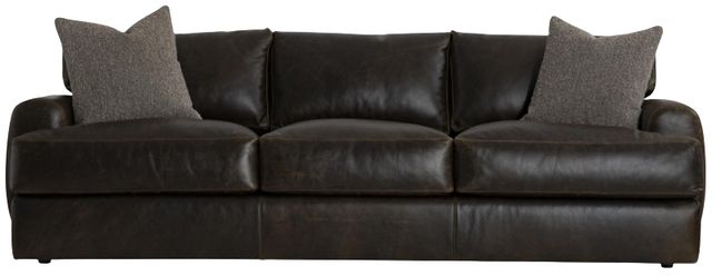 Bernhardt Cameron Bernhardt Living Leather Brown Sofa-3