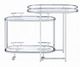 ACME Furniture Piffo Chrome/Clear Serving Cart-3