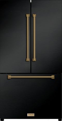 Thor Kitchen® Gordon Ramsay Series 36 in. 20.3 Cu. Ft. Matte Black Counter Depth French Door Refrigerator