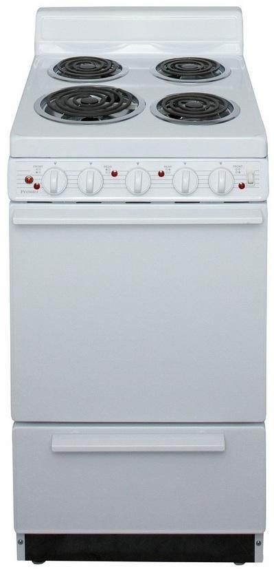 Premier 20" White Freestanding Electric Range-0