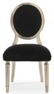 Caracole® Chit Chat Caracole Classic Black/Taupe Silver Leaf Side Chair-1