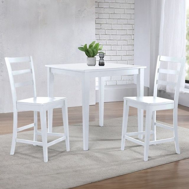 Winners Only® Bay City White Counter Dining Table-1