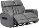 Primo™ International Heritage Colton Charcoal Leather-Match Power Motion Loveseat-1