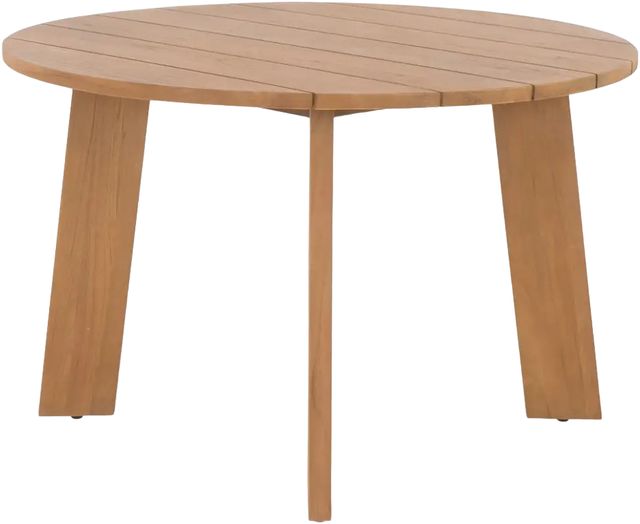 Moe's Home Collection Delta Natural Teak Outdoor Round Dining Table -2