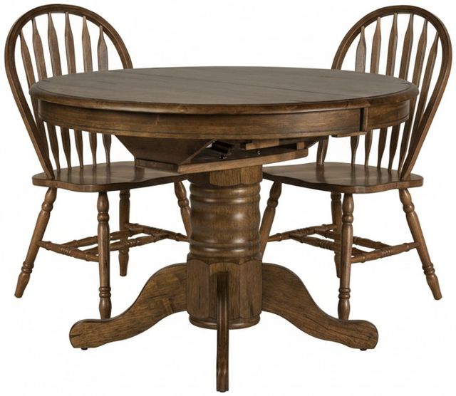 Liberty Furniture Carolina Crossing 3-Piece Antique Honey Round Dining Set-0