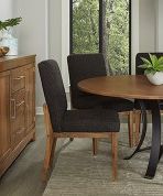 Artisan & Post by Vaughan-Bassett Crafted Cherry by Ben & Erin Napier Black/Medium Cherry Upholstered Side Chair -3