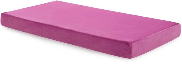 Malouf® Brighton 6" Pink Youth Gel Memory Foam Medium Firm Tight Top Full Mattress in a Box-1