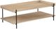 Coaster® Fallon 3-Piece Natural Occasional Table with Black Base Set-4