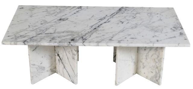 Meridian Furniture Verona White Marble Coffee Table-2