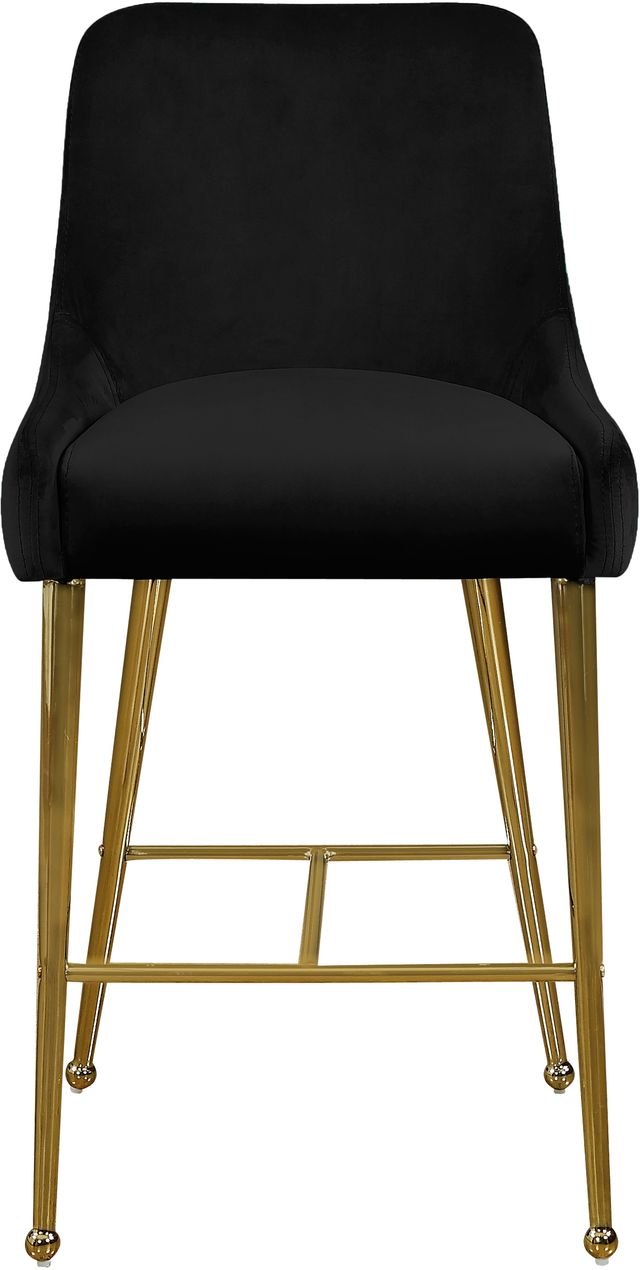 Meridian Furniture Owen Black Velvet Counter Stool-2