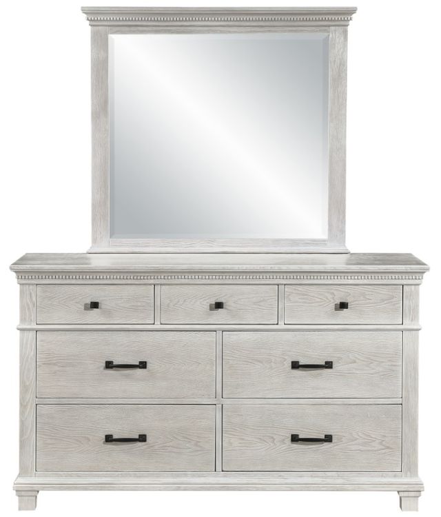 New Classic® Home Furnishings Silver Sands 4-Piece Gray California King Panel Bedroom Set-3