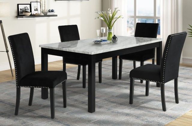 New Classic® Home Furnishings Celeste 5-Piece Black Dining Set-1