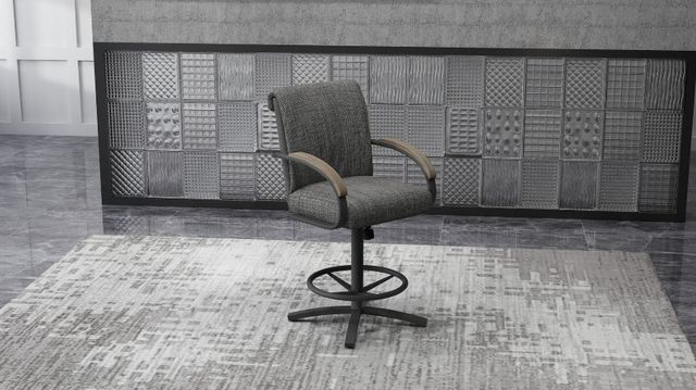 Chromcraft Customizable Easton Swivel Tilt Counter Height Dining Stool-1