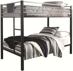 Signature Design by Ashley® Dinsmore Black/Gray Twin/Twin Bunk Bed with Ladder
