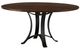 Artisan & Post by Vaughan-Bassett Crafted Cherry Dining by Ben & Erin Napier Dark 60" Round Table with Black Base-0
