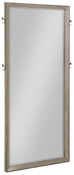 Coaster® Dark Bronze/Washed Oak Floor Mirror
