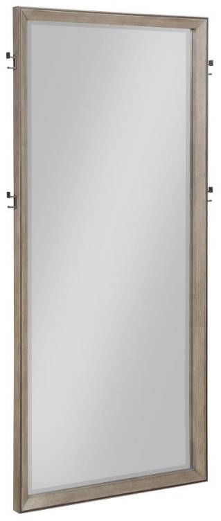 Coaster® Dark Bronze/Washed Oak Floor Mirror-0