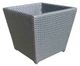 CabanaCoast® Customizable Aluminum/Wicker 15" Outdoor Planter-0