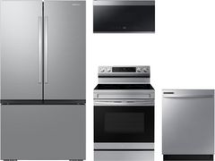 Samsung 4 Piece Fingerprint Resistant Stainless Steel Kitchen Package