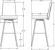Amisco Customizable Linea Swivel Bar Stool-2