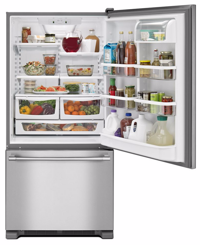 Maytag® 30 in. 18.7 Cu. Ft. Fingerprint Resistant Stainless Steel Bottom Freezer Refrigerator-2