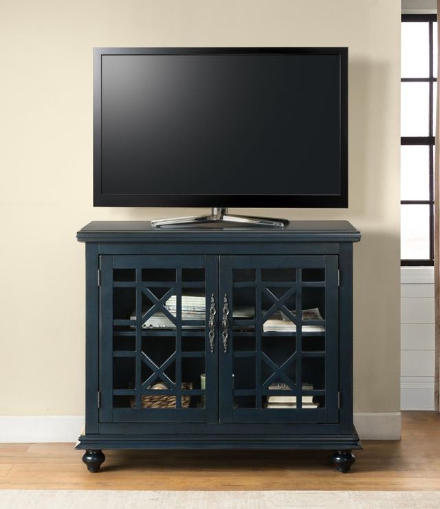 Martin Svensson Small Spaces Avalon Blue Entertainment Console-1