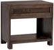 Classic Home Baylee Cocoa Brown 1-Drawer Nightstand-4