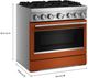 KitchenAid® 36" Scorched Orange 6 Burner Pro Style Dual Fuel Range with No Preheat Air Fry Mode-2