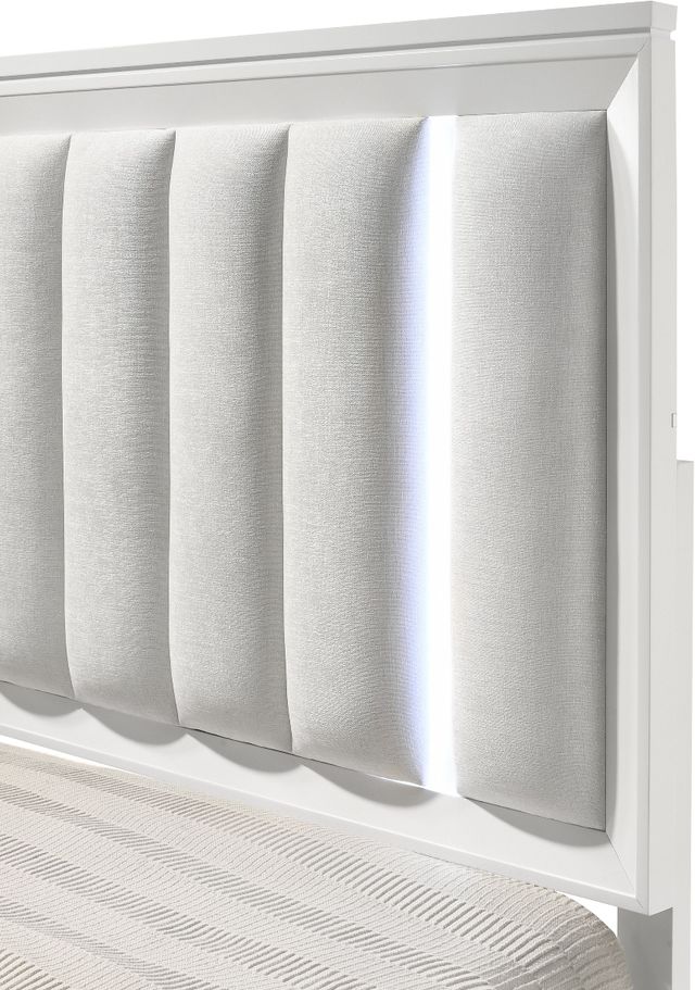 Crown Mark Cressida White Queen Panel Bed-3