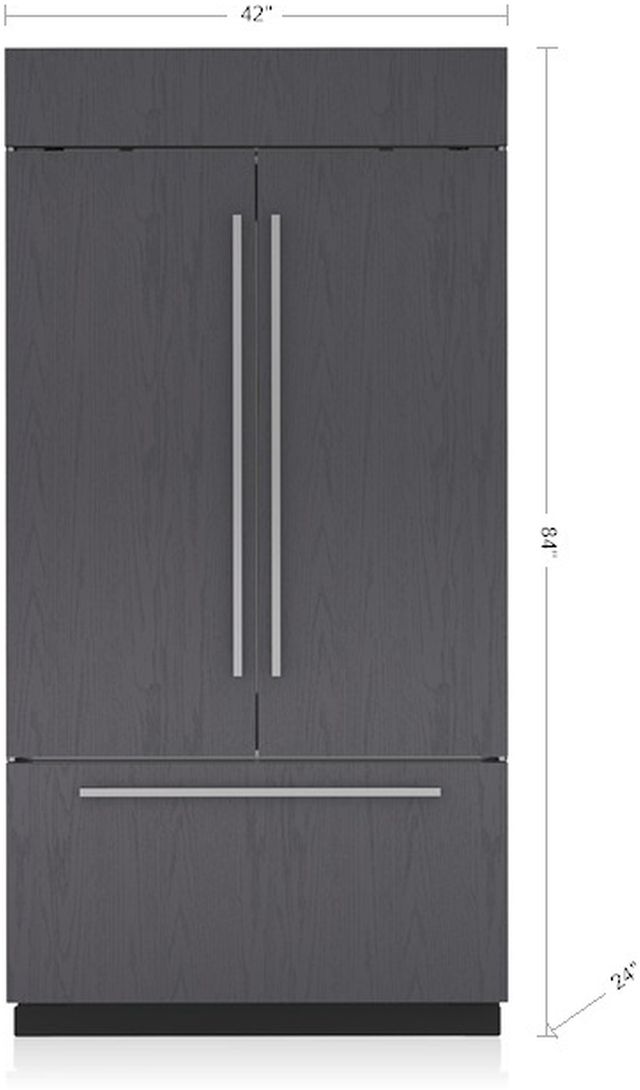 Sub-Zero® Classic Series 42" 24.7 Cu. Ft. Panel Ready French Door Refrigerator/Freezer with Internal Water Dispenser-3
