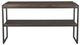 Sunny Designs™ Tyler French Brown Sofa Table with Black Metal Frame-2