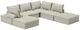 Signature Design by Ashley® Bales 6-Piece Taupe Modular Seating-1