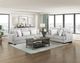 Homelegance® Santiago Light Gray Loveseat-1