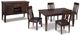 Signature Design by Ashley® Haddigan 6-Piece Dark Brown Dining Set-4