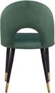 Zuo® Modern Menlo Black/Gold/Green Dining Side Chair Set-4