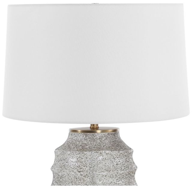 Uttermost® Acosta Antiqued Brass/White Table Lamp-3