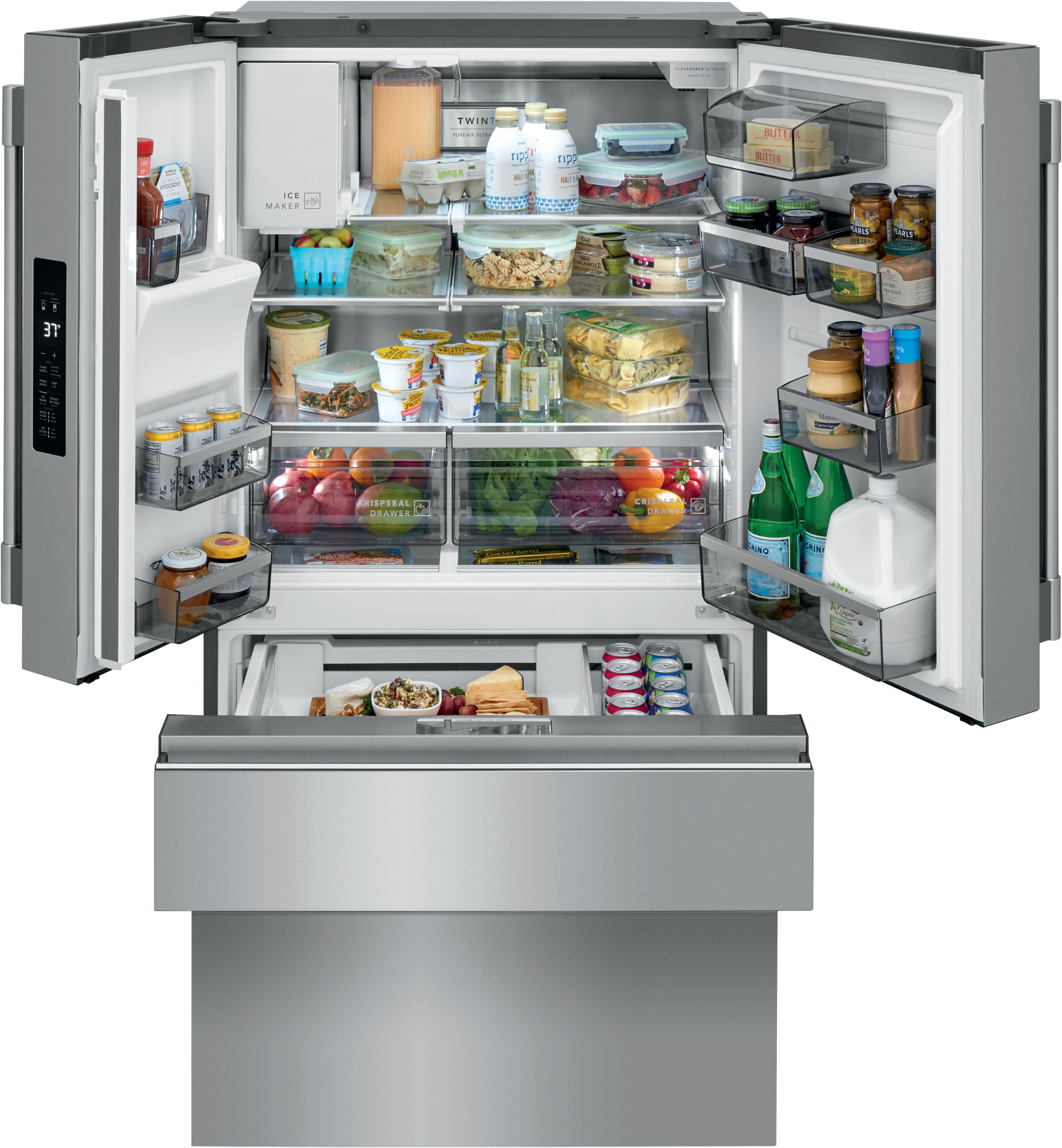 Frigidaire Professional 36 in. 23.3 Cu. Ft. Smudge-Proof Stainless Steel Counter Depth French Door Refrigerator